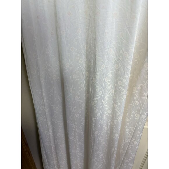 Vanity Fair VTG Women’s Robe Medium Pink Roses Lace Nylon Button Short Sleeves - Picture 7 of 7